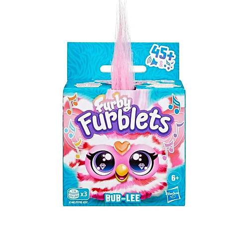Furby Furblets Bub-Lee Mini Friend, 45+ Ses ve Mzik, 6 Ya ve st in Elektronik Pelu