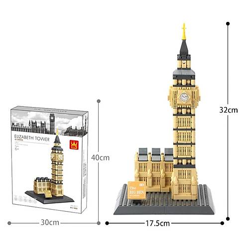 Wange Architect 910 Para Mimar Serisi Big Ben Elizabeth Saat Kulesi Londra ngiltere