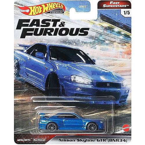 Hot Wheels Premium Fast & Furious Fast Superstars Nissan Skyline GTR (BNR34)