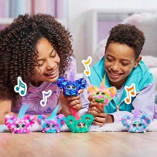 Furby Furblets Groo-Vee Mini Friend, 45+ Ses ve Mzik, 6 Ya ve st in Elektronik Pelu