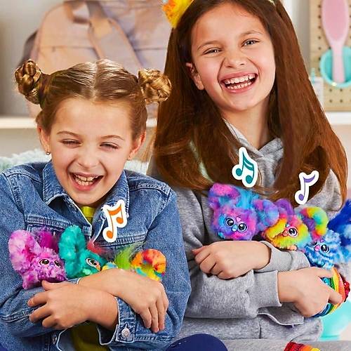 Furby Furblets Groo-Vee Mini Friend, 45+ Ses ve Mzik, 6 Ya ve st in Elektronik Pelu