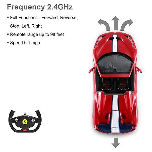 Rastar 1:14 Uzaktan Kumandal Araba Ferrari 458 Speciale Oto Kap Alan 27 Mhz Usb Ikl
