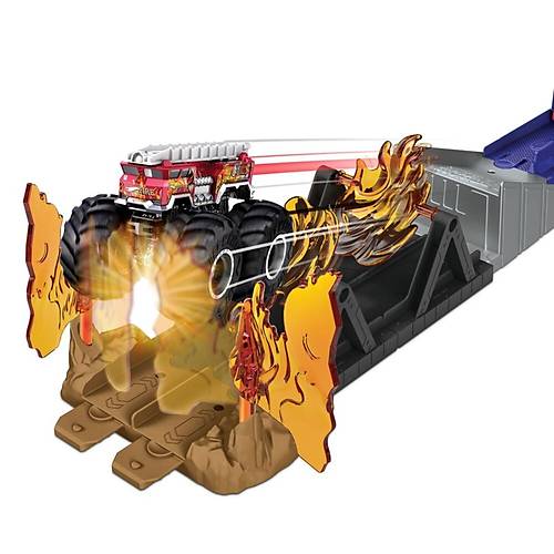 Hot Wheels Monster Trucks Aksiyona Balang Oyun Seti Fire Through