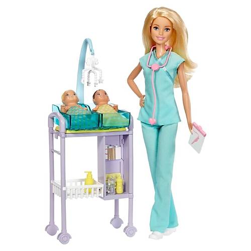 Barbie Ben Byynce Meslek Setleri ocuk Doktoru Sarn