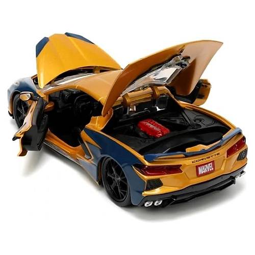 Jada 1:32 Marvel X-Men Wolverine & 2020 Chevrolet Corvette Stingray