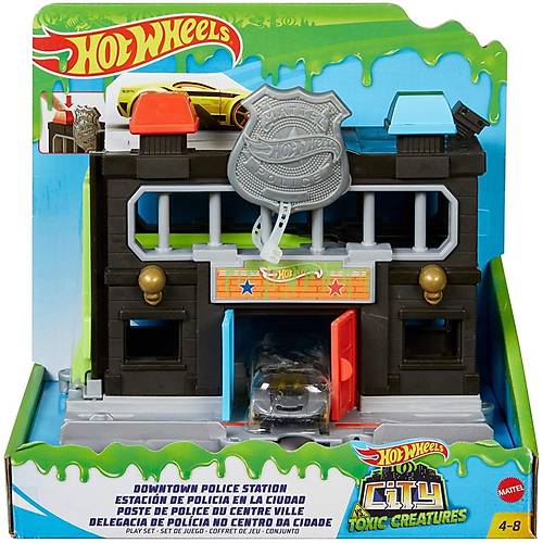 Hot Wheels ehir Otoparklar Oyun Setleri ehirde Polis Merkezi