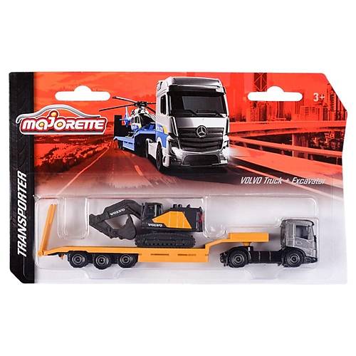 Majorette Transporter Volvo Truck & Excavator