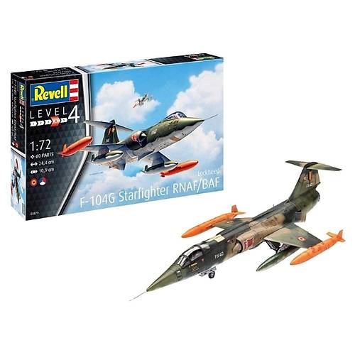 Revell 1:72 Lockheed F-104 G Starfighter RNAF/BAF