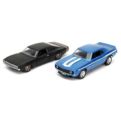 Jada 1:32 Fast & Furious Legacy Series Twin Pack W2/0 Dom's 1968 Dodge Charger Widebody & 1969 Chevr
