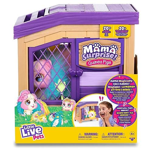 Little Live Pets Anne ve Yavrular Mama Surprise Oyun Seti S2 Guinea Pigs
