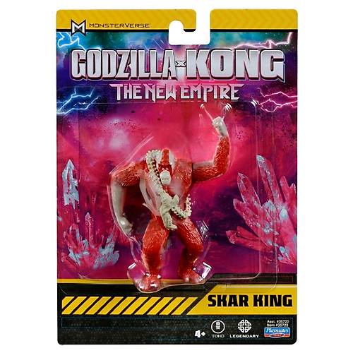 Godzilla X Kong Mini Figr 8 Cm Skar King konik Koleksiyonluk Film Karakteri 4+ Ya ve zeri