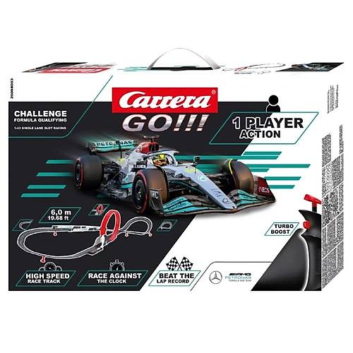 Carrera Go Slot Araba Yar Seti Challenge Formula Qualifying Hamilton No.44