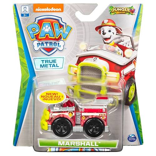 Paw Patrol True Metal Aralar Jungle Rescue Serisi Marshall