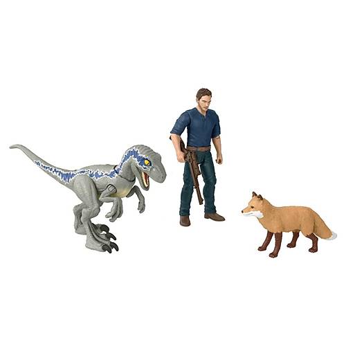 Jurassic World Karakter ve Dinozor Figr Paketi Owen & Velociraptor Beta