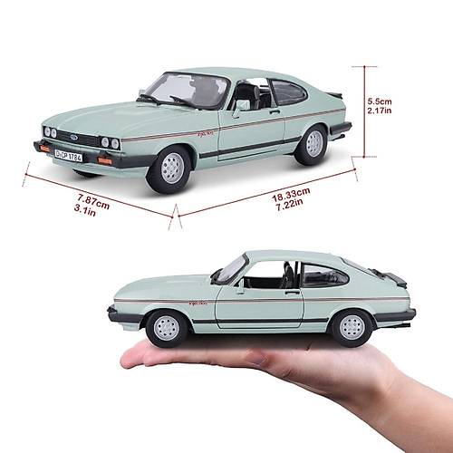 Bburago 1:24 Ford Capri (1982) Yeil