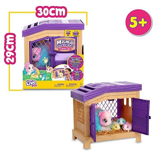 Little Live Pets Anne ve Yavrular Mama Surprise Oyun Seti S2 Guinea Pigs
