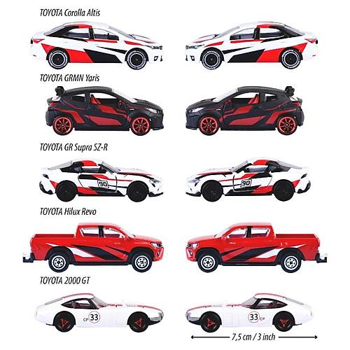 Majorette 5'li Giftpack Toyota Racing
