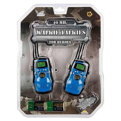 Walkie Talkie Askeri Telsiz Seti Mavi