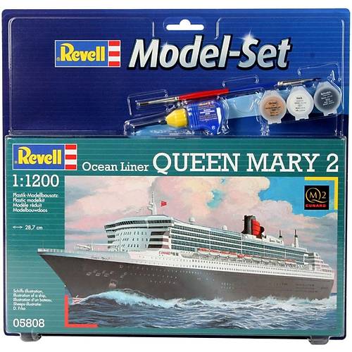 Revell 1:1200 Queen Mary 2 Model Set Gemi
