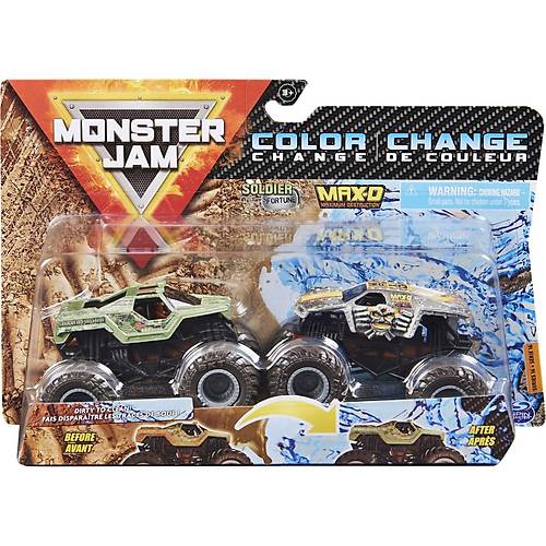 Monster Jam 1:64 Renk Deitiren Aralar Soldier Fortune vs Max-D