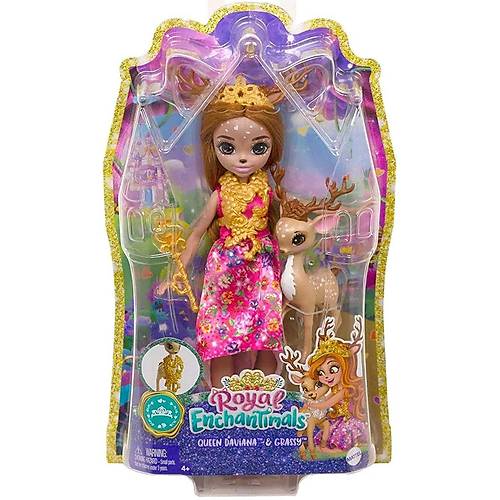 Enchantimals Royal Grkemli Bebekler Queen Daviana & Grassy