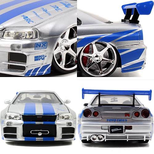 Jada 1:24 Fast & Furious Brian's 2002 Nissan Skyline GT-R BNR34