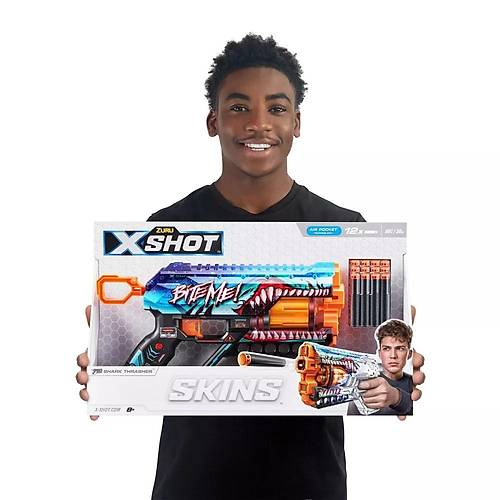 X-Shot Skins Griefer 12 Mermili Snger Dart Atan Silah 32 Cm Shark Trasher