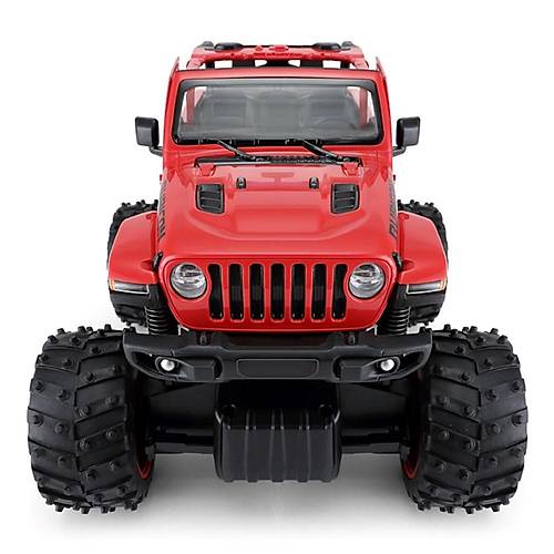 Rastar 1:14 Jeep Wrangler Rubicon Big Wheel Off-Roader Uzaktan Kumandal Araba  Krmz, 2.4 GHz, Dev Tekerlekli Off-Road Model
