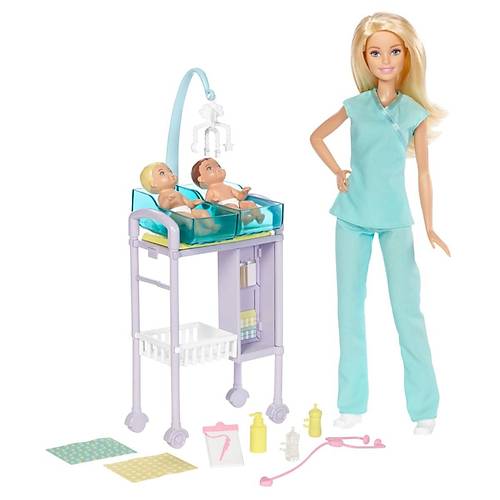 Barbie Ben Byynce Meslek Setleri ocuk Doktoru Sarn
