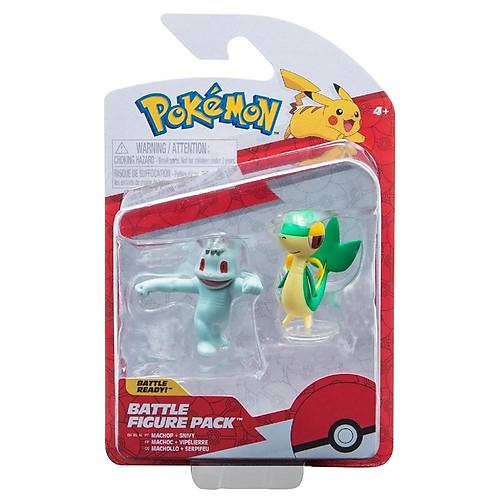 Pokemon Battle Figrler S14 Machop & Snivy