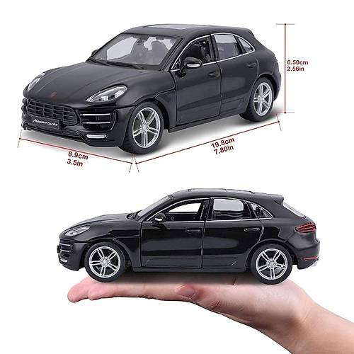 Bburago 1:24 Porsche Macan Siyah
