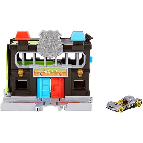 Hot Wheels ehir Otoparklar Oyun Setleri ehirde Polis Merkezi