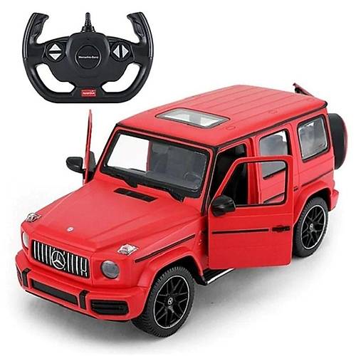 Rastar 1:14 Mercedes-Benz AMG G63 Uzaktan Kumandal Araba  Krmz, Kap Alr, Ikl, 2.4 GHz, Lisansl SUV Model