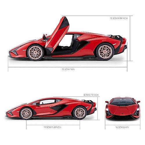 Rastar 1:14 Uzaktan Kumandal Araba Lambroghini Sian FKP 37 Man Kap Alan 2.4 Ghz Ikl Krmz