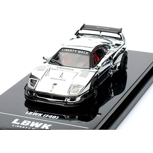 Inno 1:64 LBWK F40 Chrome Silver