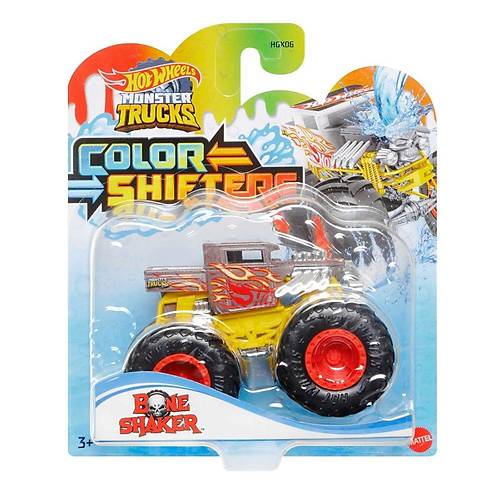 Hot Wheels Monster Trucks 1:64 Renk Deiiren Aralar Bone Shaker