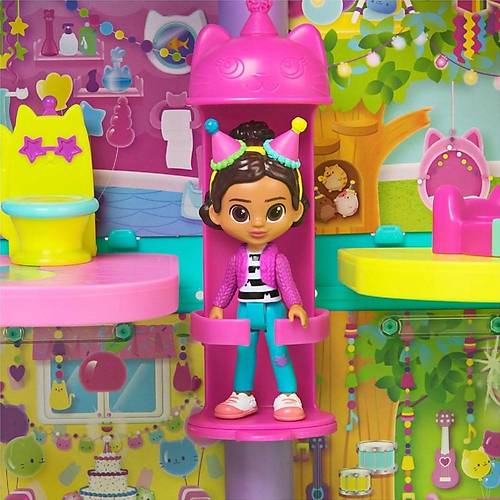 Gabby?s Dollhouse Festival Evi Elenceli Mzikli Oyun Seti 63 cm
