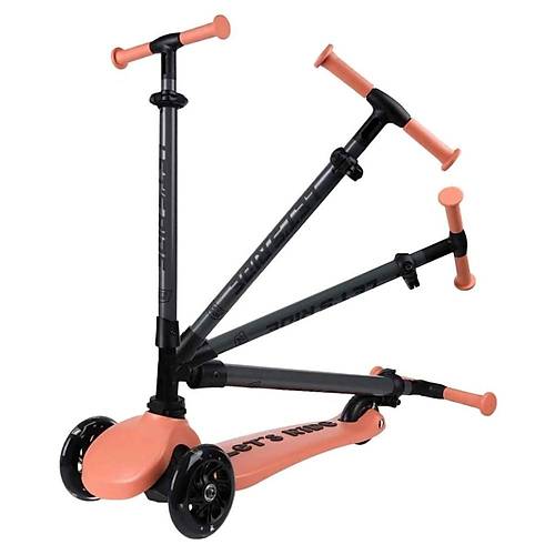 Let's Ride 3 Tekerlekli Katlanabilir Ikl Scooter Somon