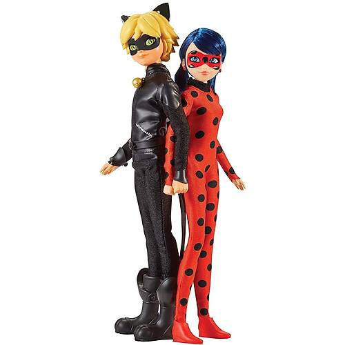 Miraculous Uur Bcei Bebekler 26 Cm Ladybug & Cat Noir