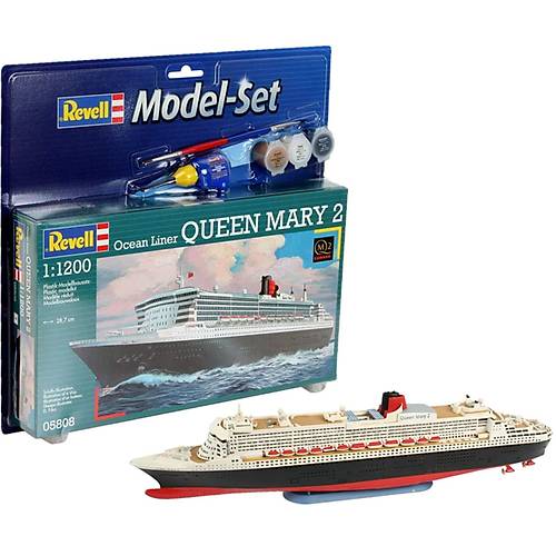 Revell 1:1200 Queen Mary 2 Model Set Gemi