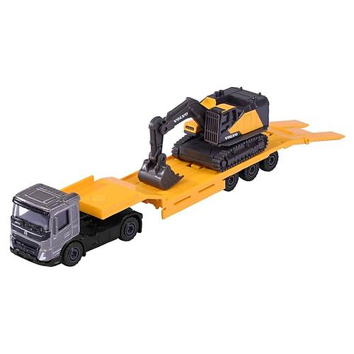 Majorette Transporter Volvo Truck & Excavator