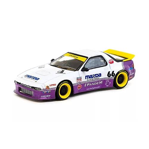 Tarmac 1:64 Pandem Mazda RX-7 FC38 White & Purple T64-066-WP