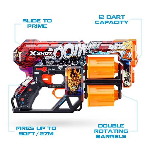 X-Shot Skins Dread 12 Mermili Snger Dart Atan Silah 31 Cm Boom