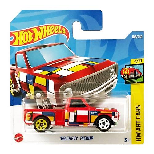 Hot Wheels 1:64 Art Cars '69 Chevy Pickup