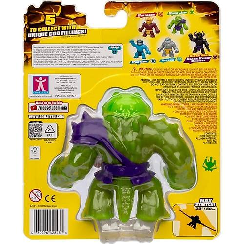 Heroes of Goo Jit Zu Stretch Tekli Paket Rock Jaw Benzersiz Goo Dolgu, Boyutlarnn 3 Katna Kadar U