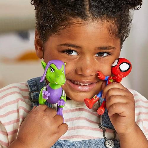 Spidey and His Amazing Friends Dino Webs Figrler Spidey & Goblin Raptor