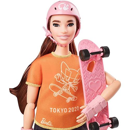 Barbie Olimpiyat Bebekleri Kaykayc Bebek