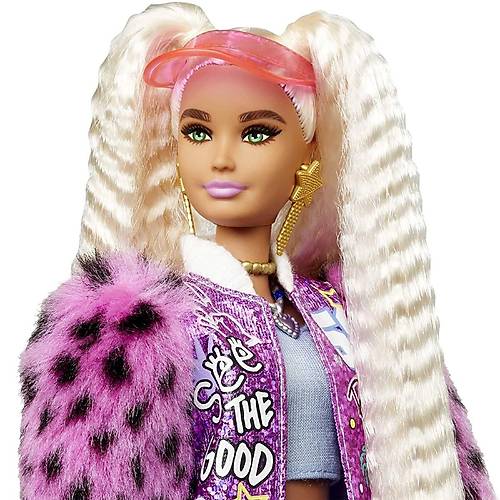 Barbie Extra Bebek ve Aksesuarlar Pembe apkal Bebek