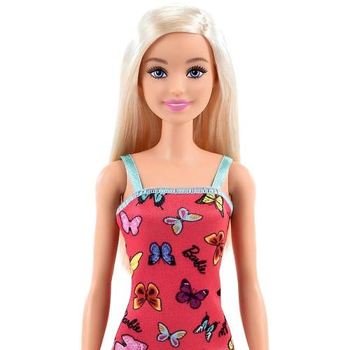 Barbie k Barbie Bebekler Pembe Kelebekli Elbise