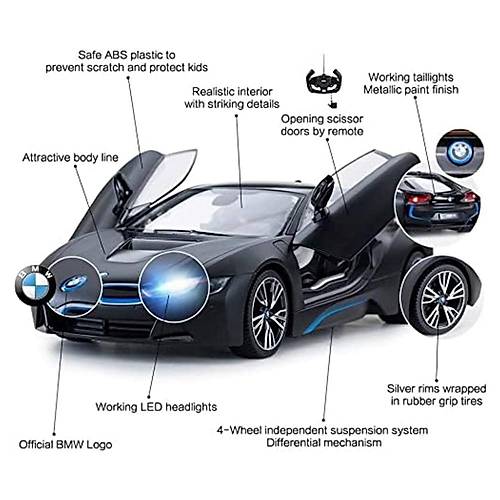 Rastar 1:14 Uzaktan Kumandal Araba Bmw 8 Oto Kap Alan 2.4 Ghz 4.8v Usb arj Ikl Siyah